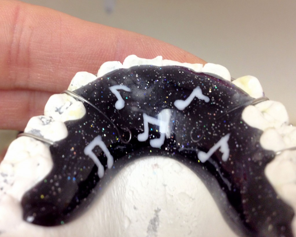 White music notes on midnight black